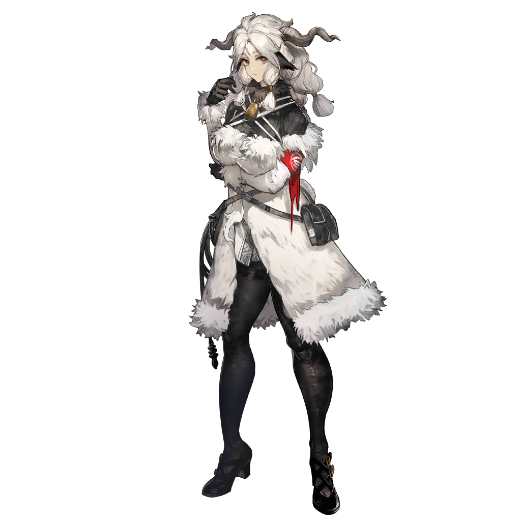 1girl, animal_ears, arknights, belt_pouch, black_pantyhose, black_shoes, coat, full_body