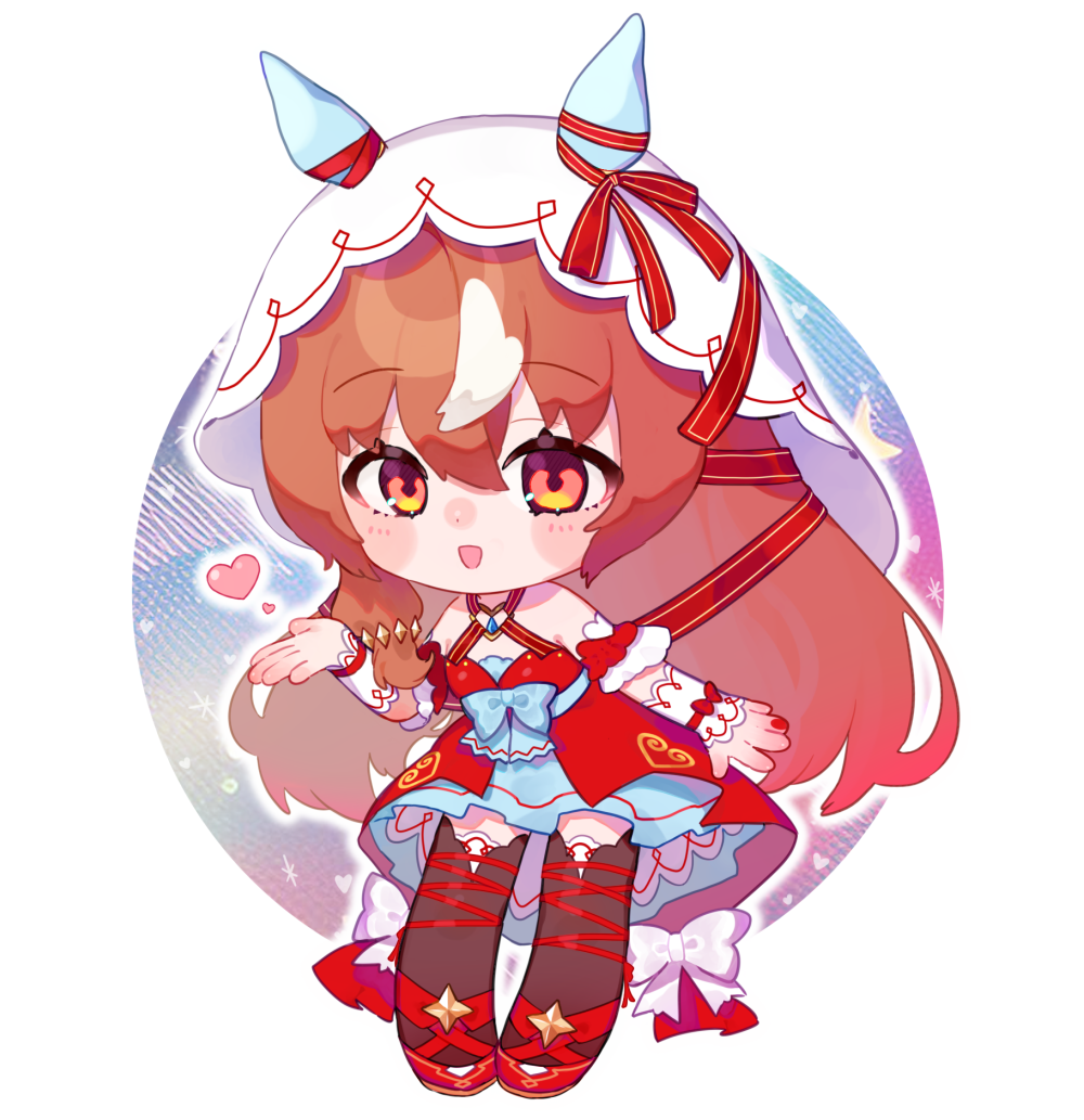animal_ears, breasts, brown_hair, chibi, commentary_request, detached_sleeves, fingernails, hair_between_eyes