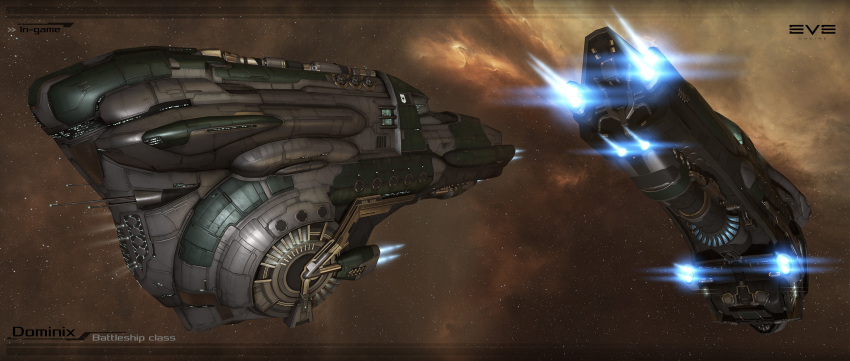 3d, battleship_(eve_online), carrier, combat_ship_(eve_online), commentary, copyright_logo, copyright_name, dated_commentary