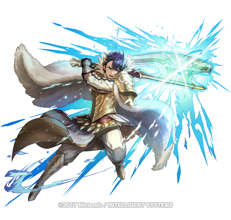 1boy, alfonse_(fire_emblem), alfonse_(heir_to_openness)_(fire_emblem), armor, attack, axe, battle_axe, blonde_hair