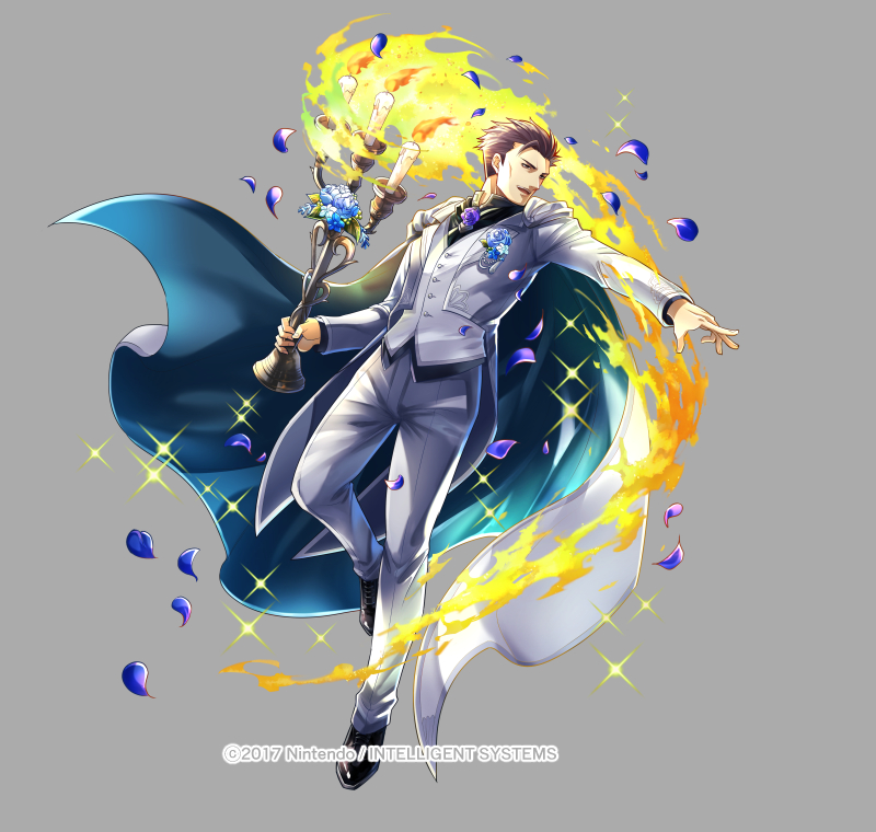 1boy, candle, cape, copyright_notice, fire, fire_emblem, fire_emblem:_the_binding_blade, fire_emblem_heroes