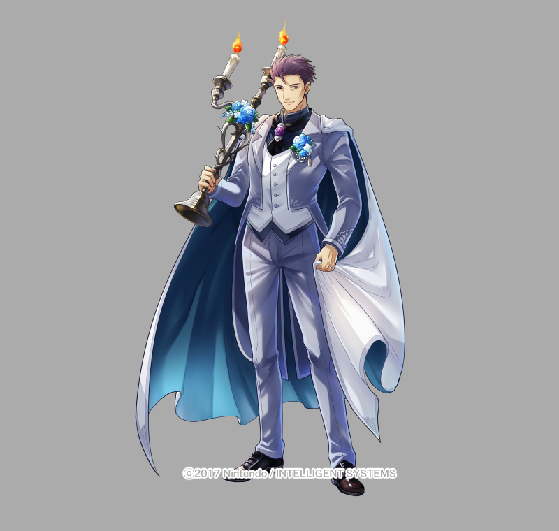 1boy, candle, cape, copyright_notice, fire_emblem, fire_emblem:_the_binding_blade, fire_emblem_heroes, full_body