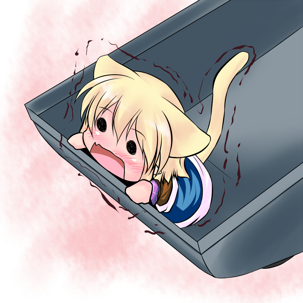 animal_ears, blonde_hair, cat_ears, cat_tail, chibi, hoshizuki_(seigetsu), kemonomimi_mode, mizuhashi_parsee