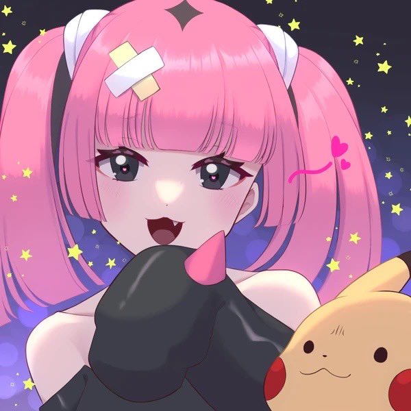 1girl, bandaid, bandaid_hair_ornament, bare_shoulders, black_eyes, black_hair, blunt_bangs, coral_(pokemon)