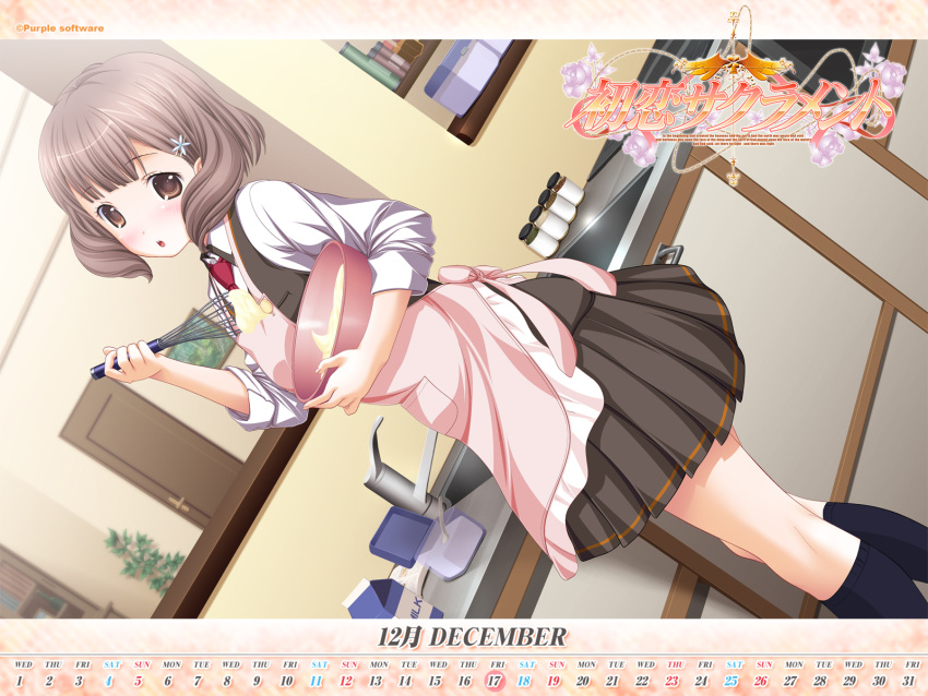 brown_hair, calendar, hatsukoi_sacrament, kasugai_iroha, mikazukimo, purple_software, satsuki_toto, seifuku