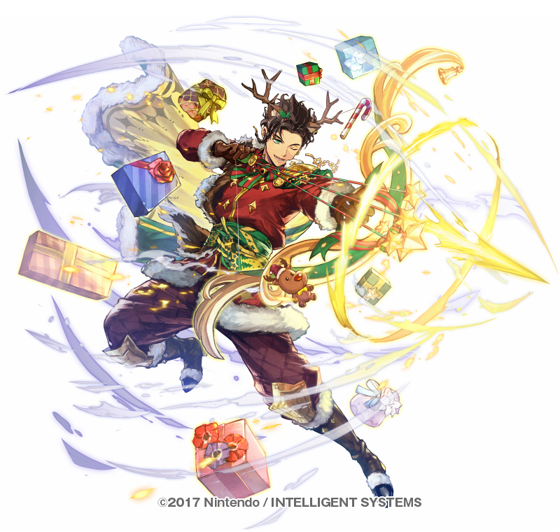 1boy, aiming, animal_costume, animal_ears, antlers, attack, bow_(weapon), bow_and_arrow_hold