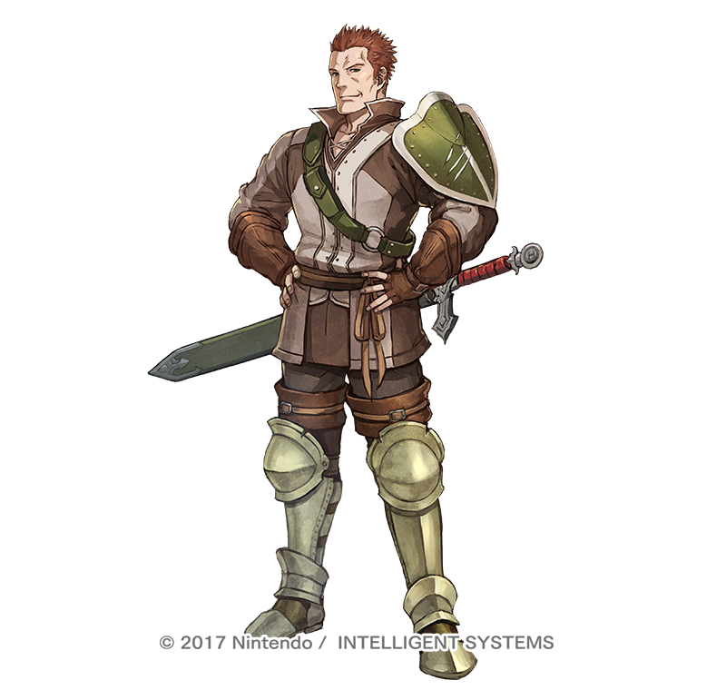 armor, belt, brown_gloves, brown_hair, copyright_notice, fingerless_gloves, fire_emblem, fire_emblem_awakening