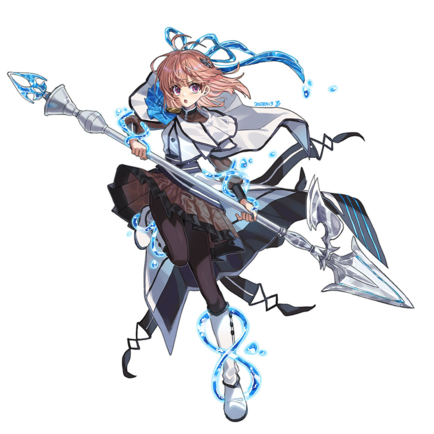 1girl, blonde_hair, blush, boots, duel_monster, exosister_asophiel, exosister_sophia, full_body