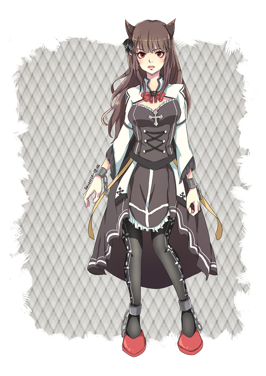 1girl, adapted_costume, animal_ears, arch_bishop_(ragnarok_online), black_bow, black_thighhighs, bow, bowtie