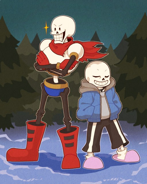 2016, 2boys, 2d, armor, blue_jacket, blue_shorts, boots, brothers