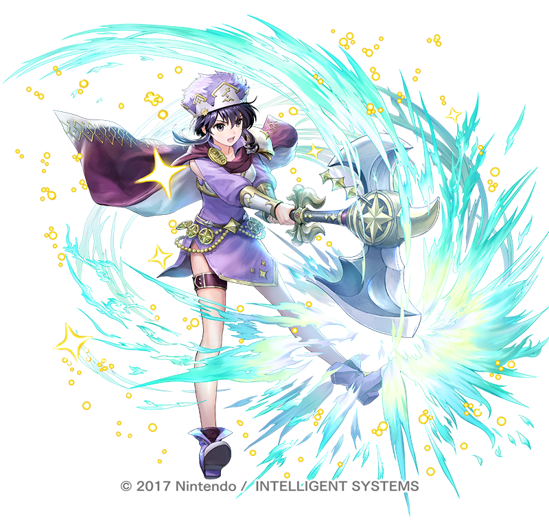 1girl, ankle_boots, armor, asatani_tomoyo, axe, battle_axe, belt, black_hair