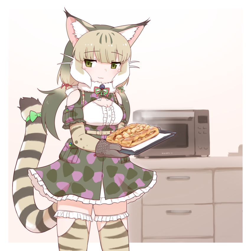 0x0082, 1girl, absurdres, animal_ears, bare_shoulders, belt, camouflage, cat_ears