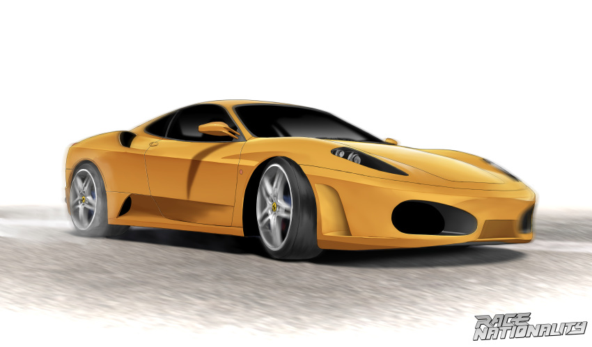 absurdres, amoemo, car, english_commentary, ferrari, ferrari_f430, highres, logo