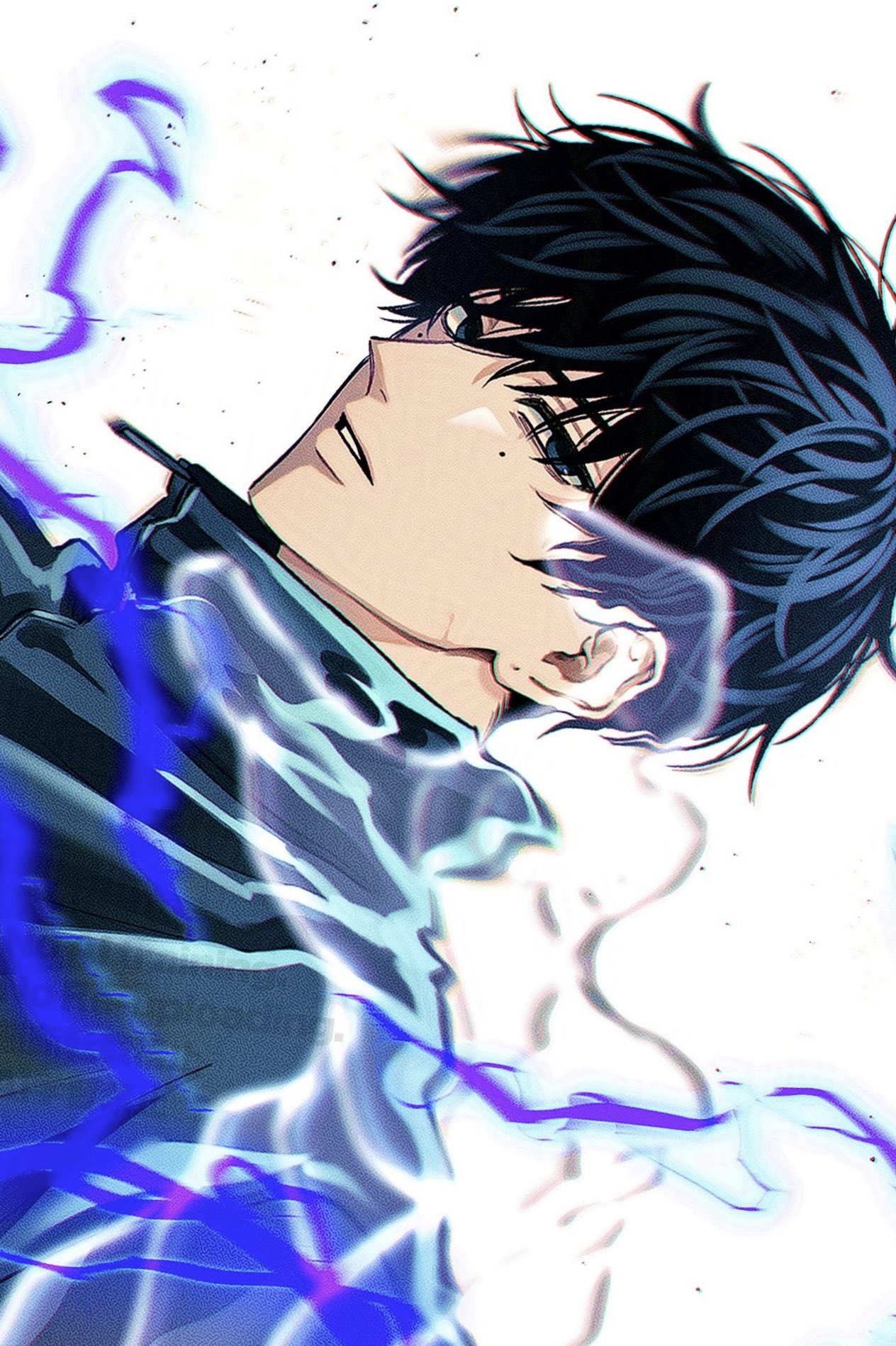 1boy, black_hair, blue_eyes, collared_jacket, expressionless, highres, jacket, kuroiisana