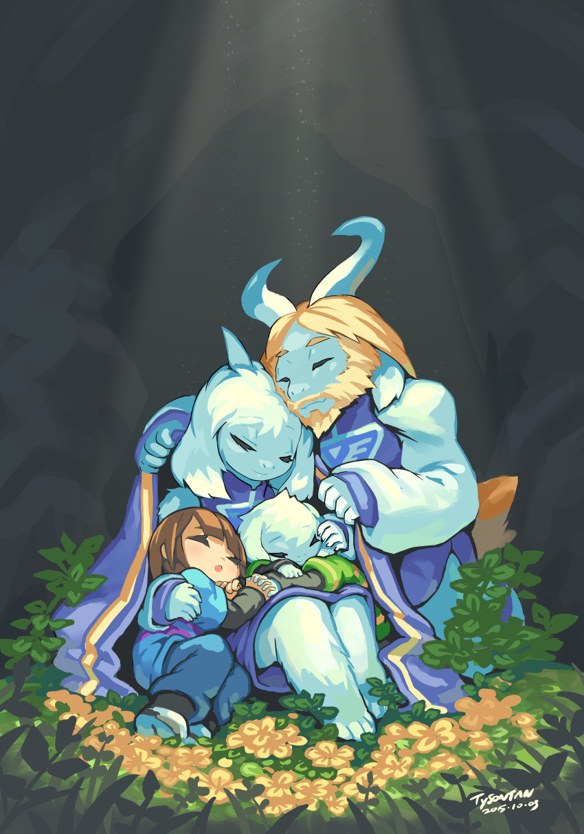 1girl, 1other, 2015, 2boys, 2d, absurdres, animal_ears, anthro