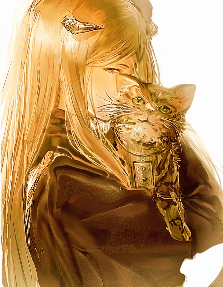 1boy, animal, black_shirt, cat, commentary_request, holding, holding_animal, holding_cat