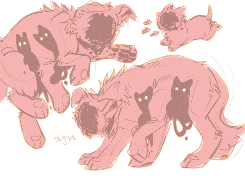 2022, 2d, artist_name, cinnamonsly, creature, digital_media, dog, endogeny