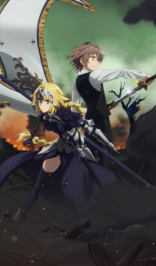 1boy, 1girl, armor, armored_dress, armored_gloves, back-to-back, bare_tree, black_pants