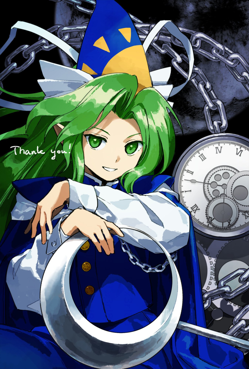 1girl, blue_cape, blue_capelet, blue_hat, blue_skirt, blue_vest, cape, capelet