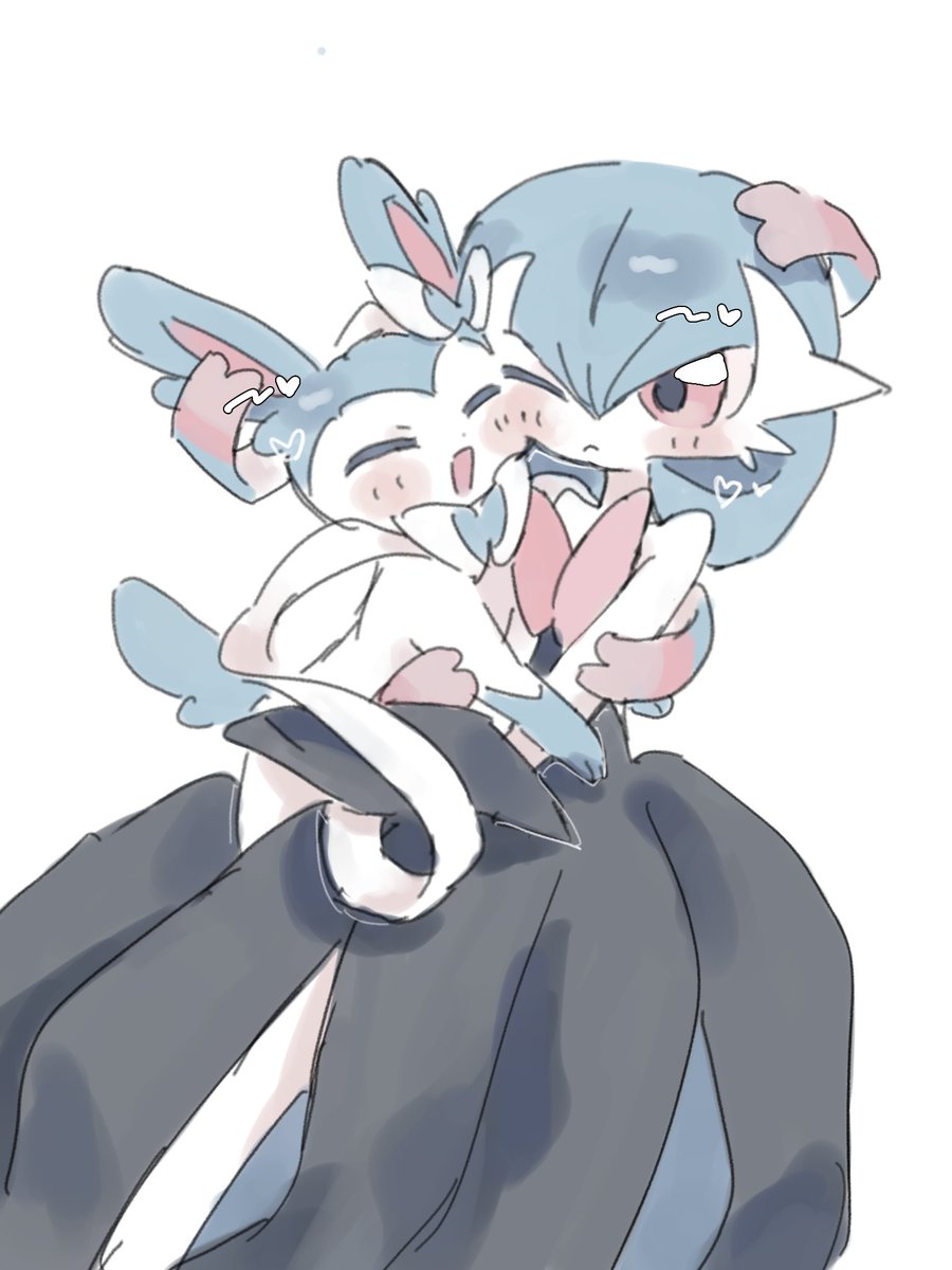 1girl, :<, ^_^, alternate_color, animal, bare_shoulders, black_dress, black_gloves