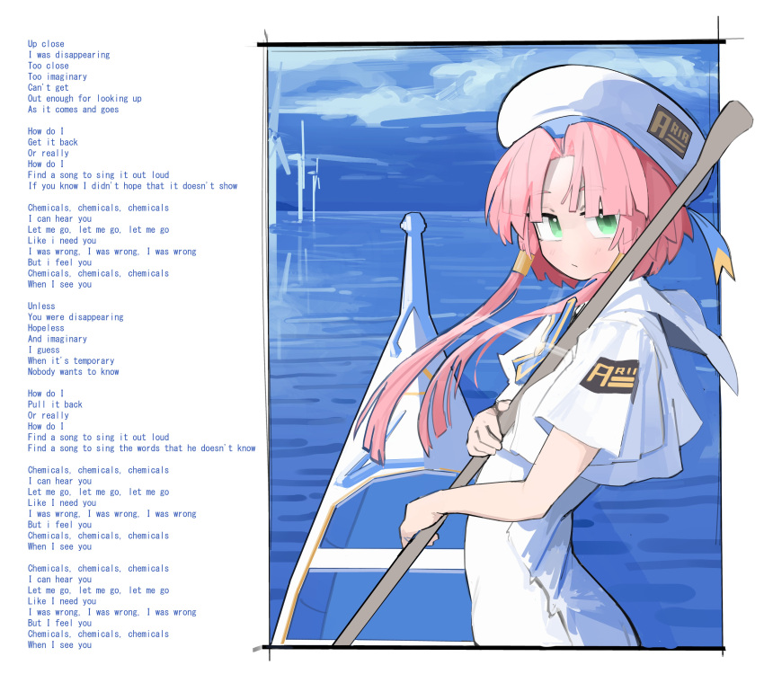 1girl, absurdres, aria_(manga), aria_company_uniform, capelet, dress, from_side, gomiba_koko