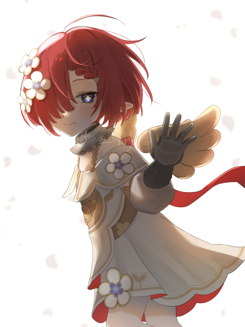 1girl, 21syn_q_(gohan), absurdres, ancient_greek_clothes, angel_wings, black_gloves, blue_eyes, commentary_request