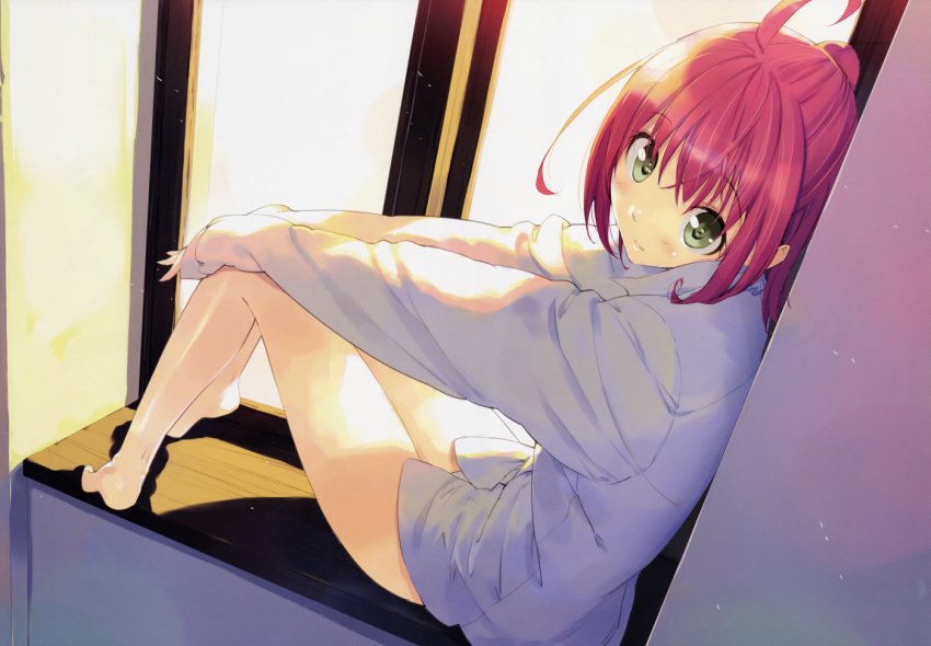 akizora_ni_mau_confetti, barefoot, kanae, red_hair, redhead, ueda_ryou