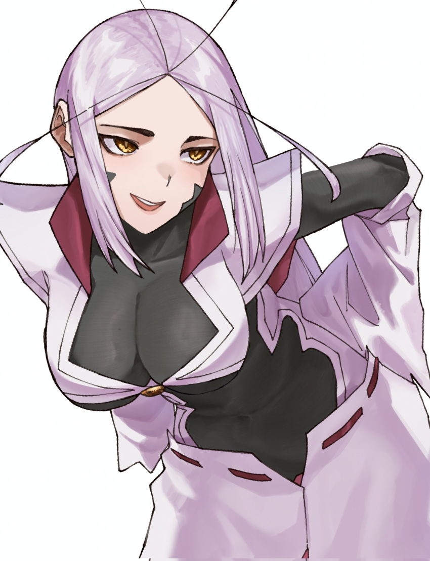 1girl, breasts, collarbone, commission, covered_navel, detached_sleeves, highres, large_breasts