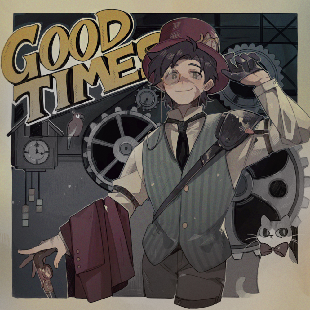 1boy, adapted_costume, animal, animification, bird, bishounen, border, bow