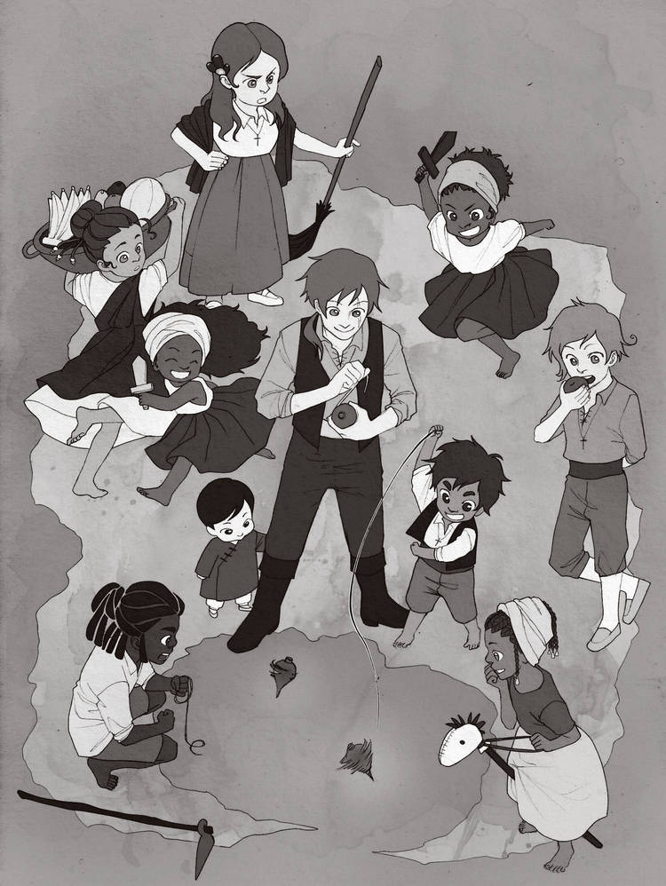 6+boys, 6+girls, angola, axis_powers_hetalia, brazil, cape_verde, chibi, guinea_bissau