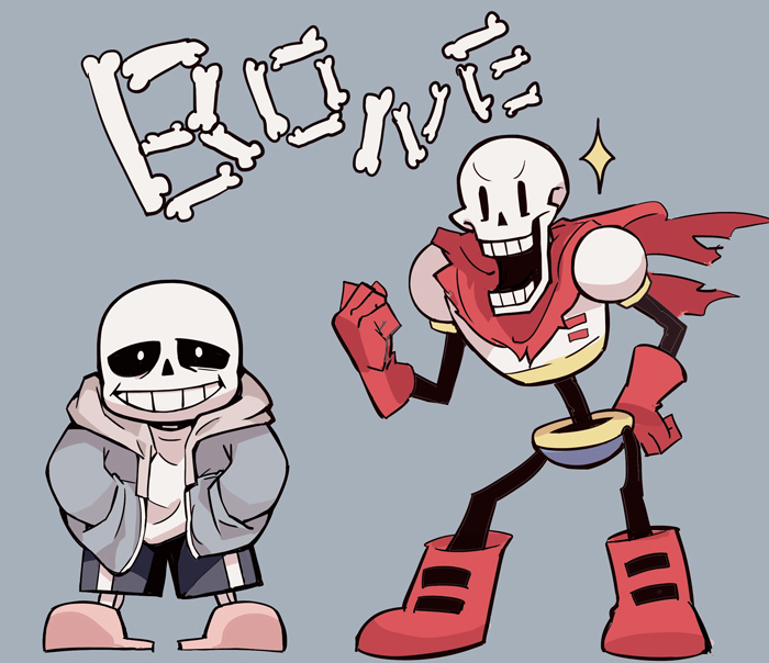 2boys, black_eyes, black_sclera, black_shorts, blue_background, blue_jacket, boots, colored_sclera