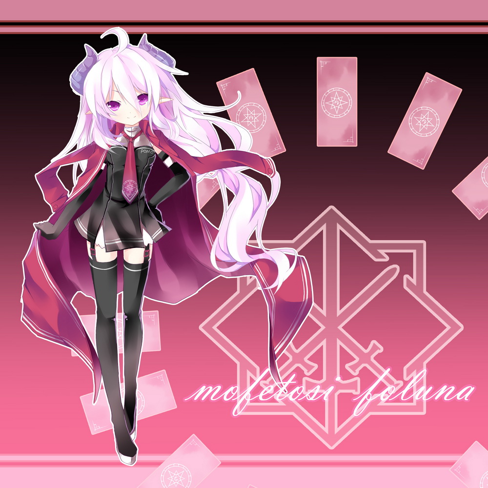 boots, demon_girl, elbow_gloves, garters, gloves, hand_on_hip, hips, horns