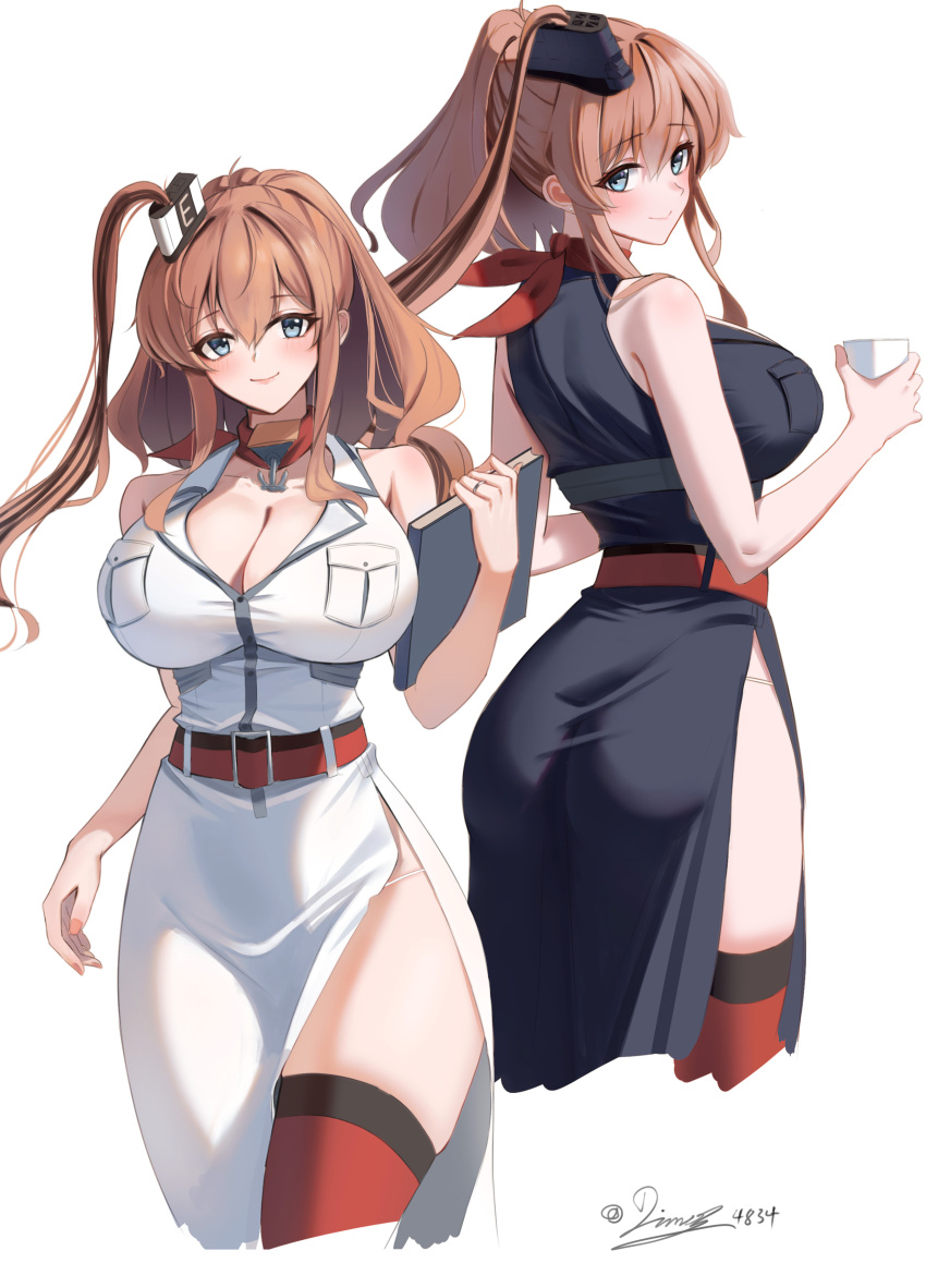 1girl, absurdres, back, black_dress, blue_eyes, blush, book, breast_pocket