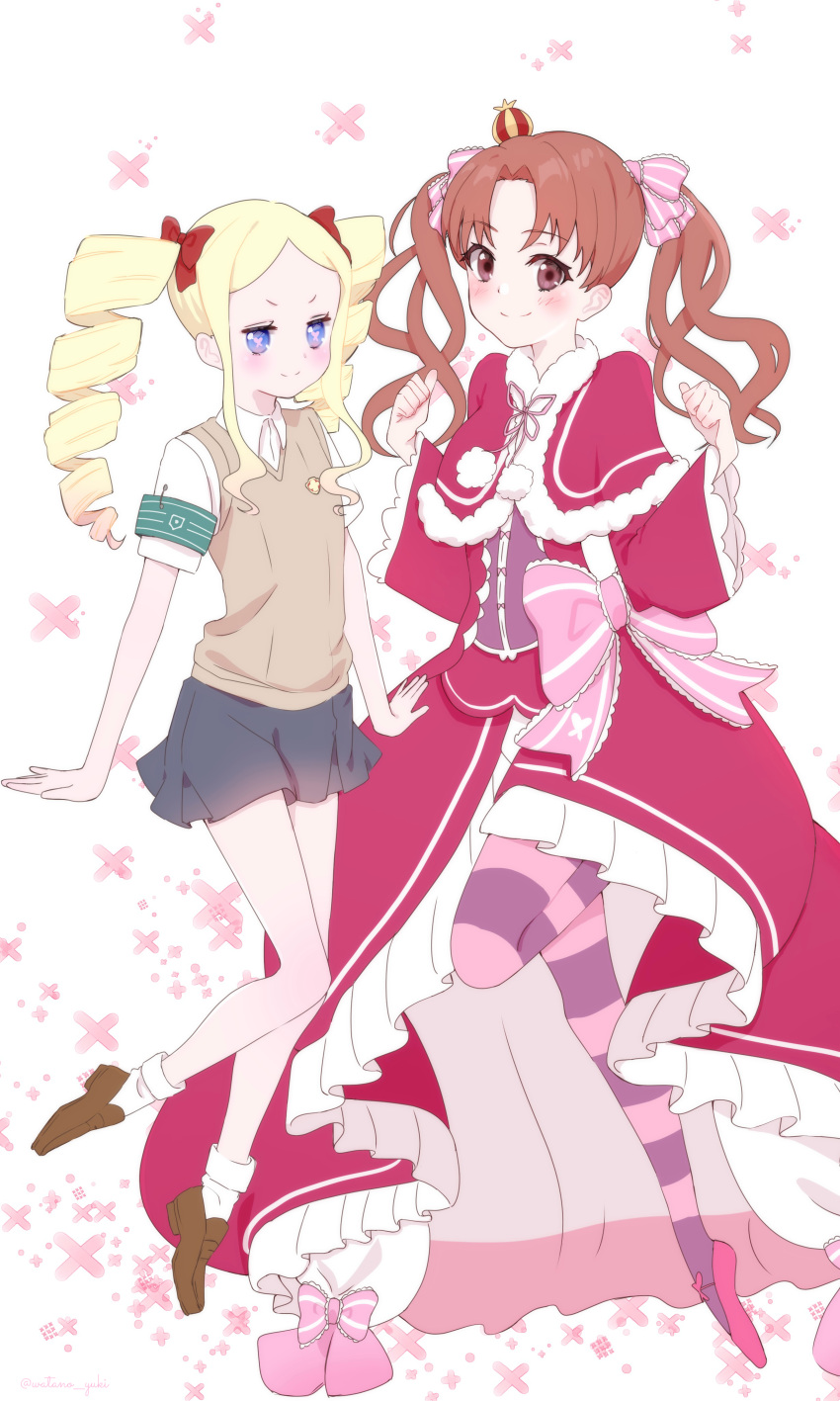 2girls, absurdres, arai_satomi, armband, beatrice_(re:zero), beatrice_(re:zero)_(cosplay), blonde_hair, blue_eyes