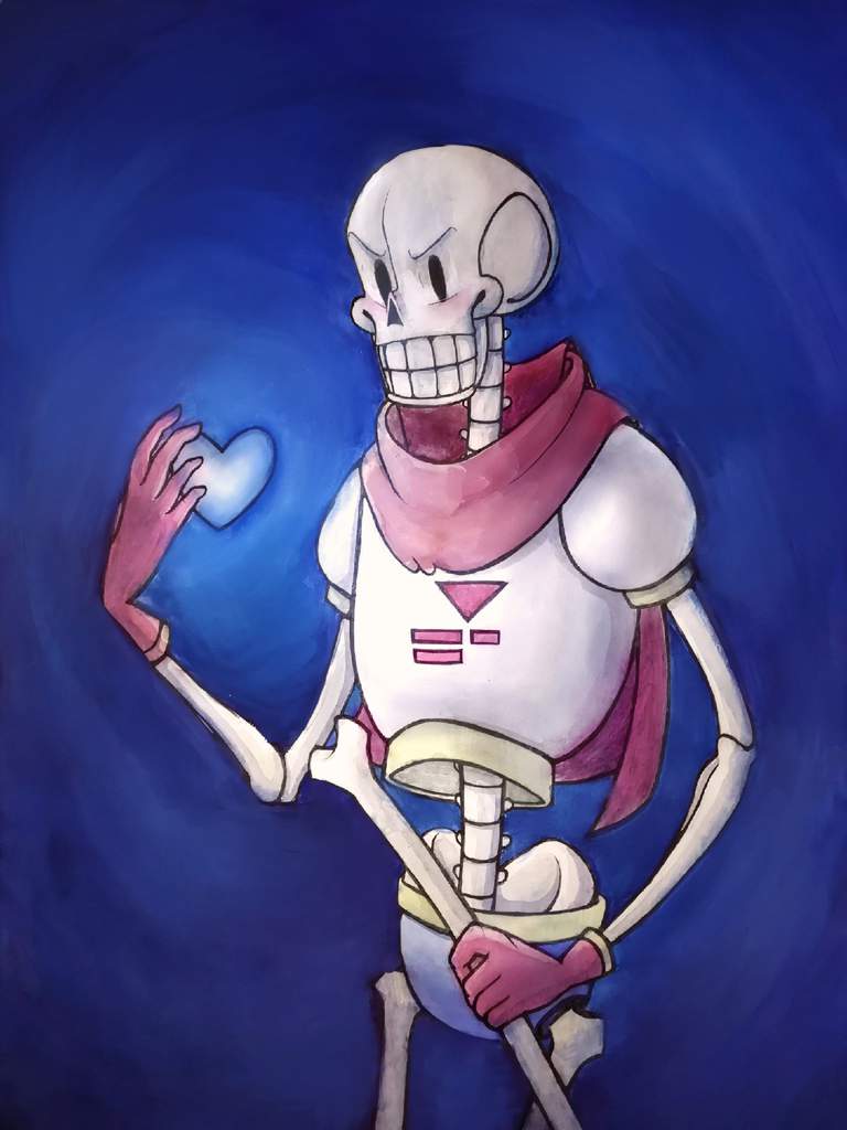 1boy, 2021, 2d, armor, blue_background, blue_shorts, bone, cape