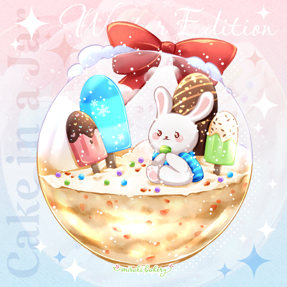 :3, animal, animal_focus, artist_name, blue_background, blue_scarf, blush_stickers, bow
