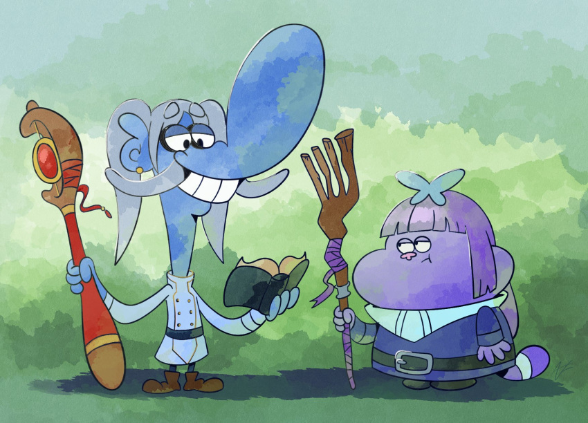 belt, big_nose, black_belt, black_shoes, book, brown_shoes, chowder_(character), chowder_(series)