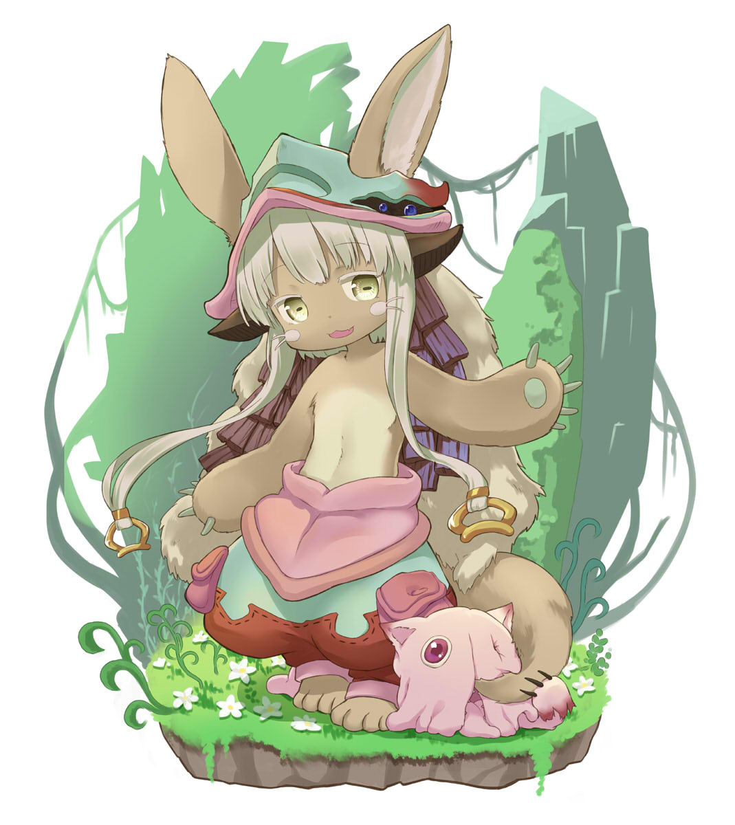 1other, ahase_hino, animal_ears, body_fur, brown_fur, claws, commentary, creature