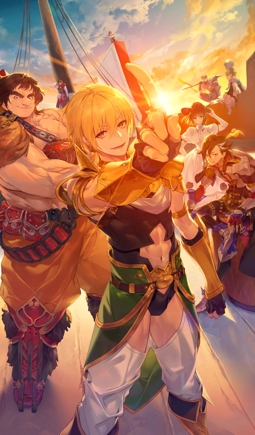 2girls, 6+boys, abs, achilles_(fate), androgynous, apollo_(fate), argonauts_(fate), arm_guards