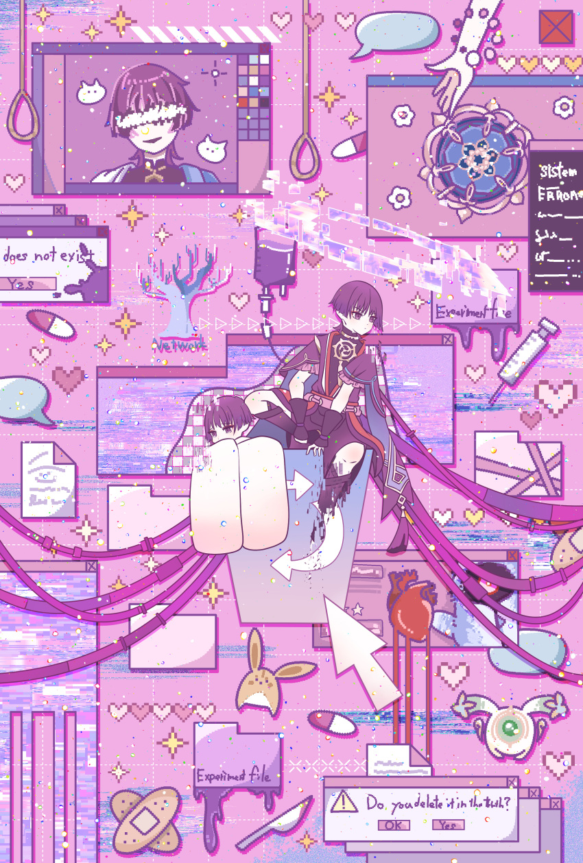 2boys, absurdres, animalization, bare_tree, black_bodysuit, black_kimono, black_leggings, black_shorts
