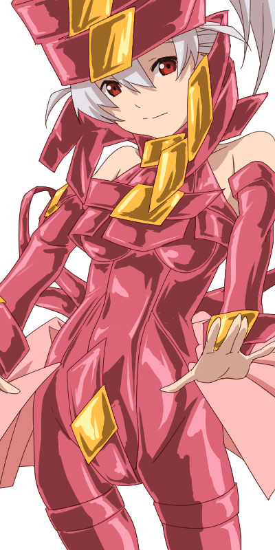 1girl, aonori_misuji, bodysuit, breasts, closed_mouth, detached_sleeves, looking_at_viewer, mugen_no_ryvius