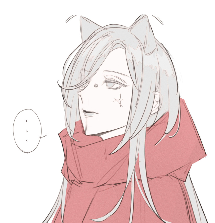 ..., 1girl, anger_vein, animal_ears, cat_ears, cat_girl, commentary_request, ear_wiggle