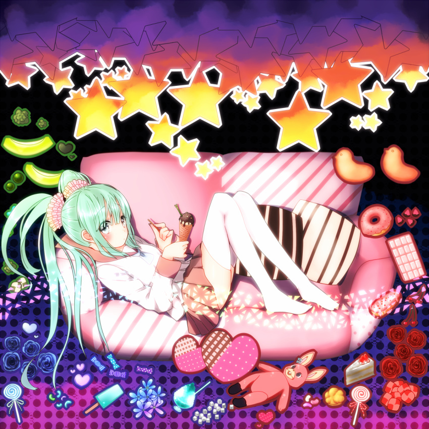 apollo_chocolate, blue_rose, bunny, cake, candy, checkerboard_cookie, cherry, coach