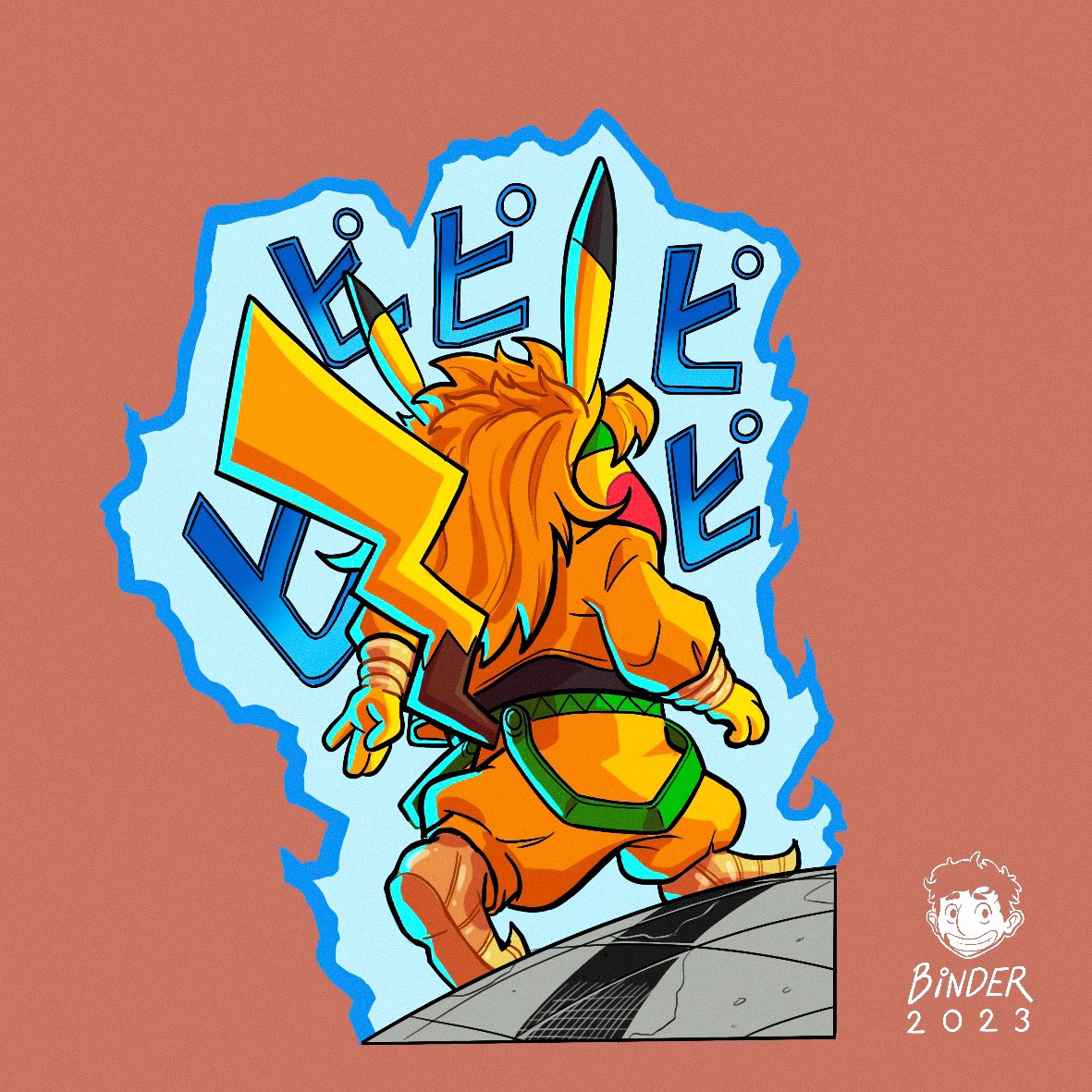 2023, bernhard_binder, blonde_hair, blush_stickers, color_connection, commentary, cosplay, dio_brando