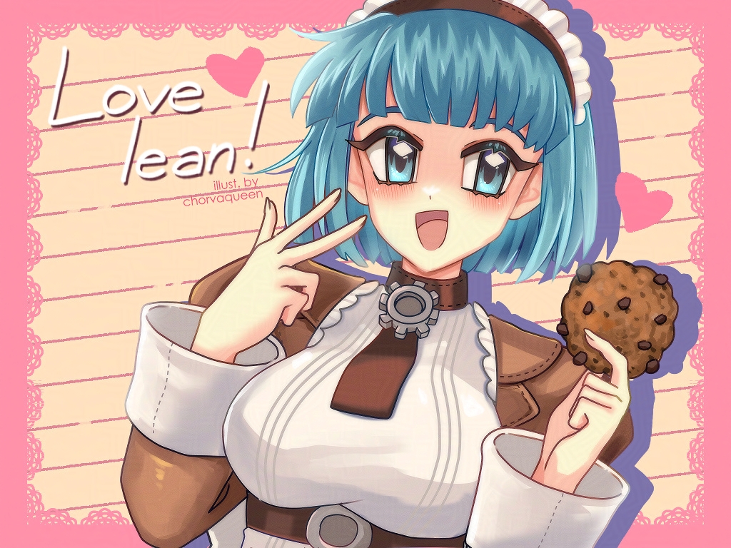 1girl, :d, alty_(ragnarok_online), apron, blue_eyes, blue_hair, blunt_bangs, blush