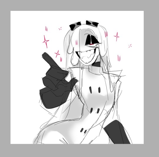 1girl, black_gloves, cheese, evil_smile, fangs, flat_chest, food, gloves