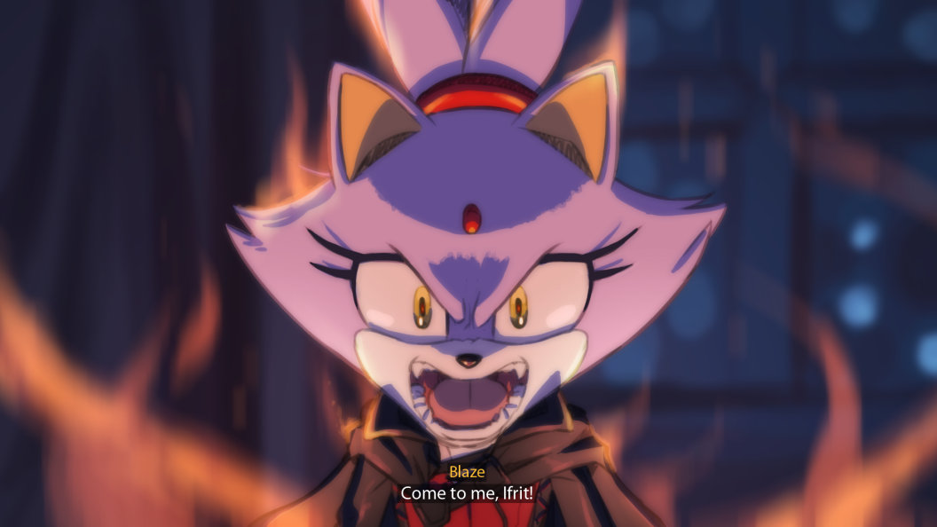 1girl, animal_ears, blaze_the_cat, cat_ears, clive_rosfield, clive_rosfield_(cosplay), cosplay, crossover