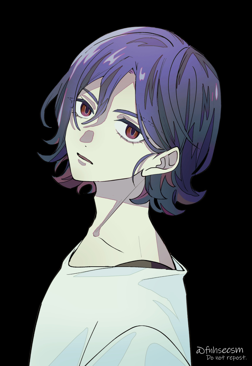 1boy, absurdres, black_background, blue_hair, colored_inner_hair, fnhs31555, gundam, gundam_gquuuuuux