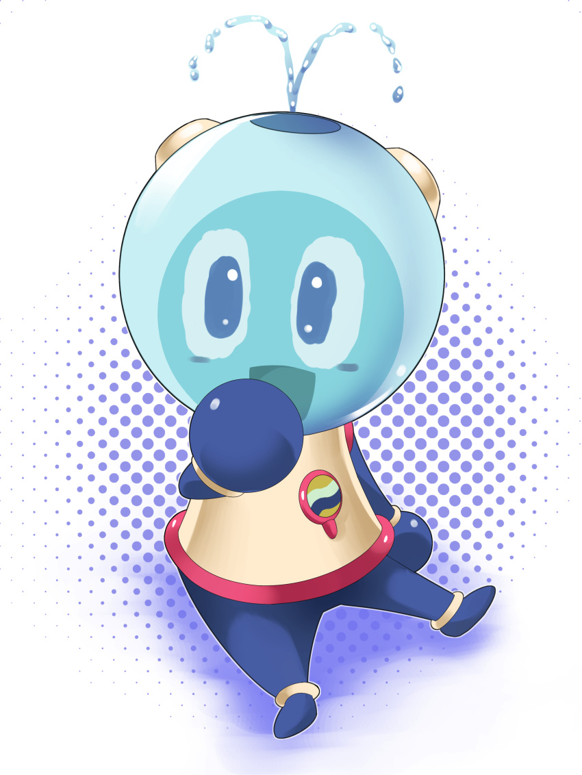 1boy, absurdres, aqua_man_(mega_man), aquaman.exe, blue_eyes, full_body, highres, looking_at_viewer