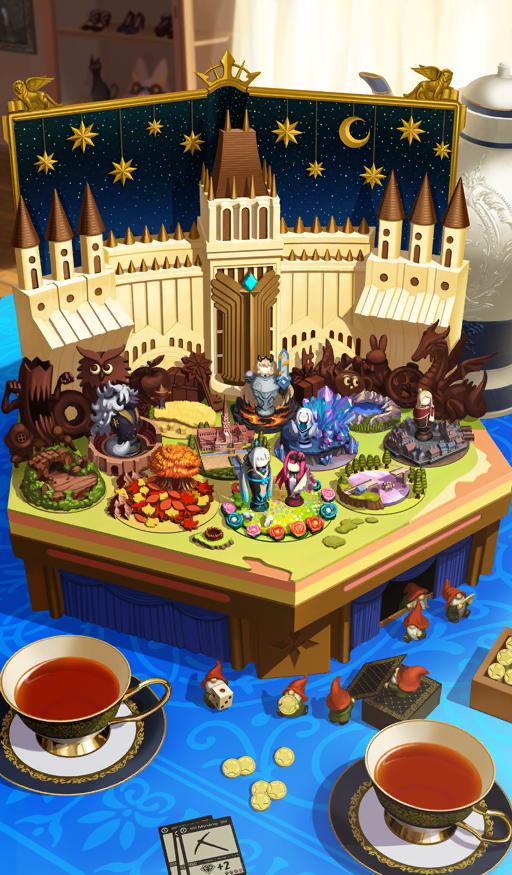 akitaken_(non_faciem), avalon_le_fae_(fate/grand_order), baobhan_sith_(fate), barghest_(fate), card, castle, chocolate, commentary